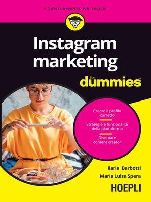 cover image of Instagram marketing for dummies